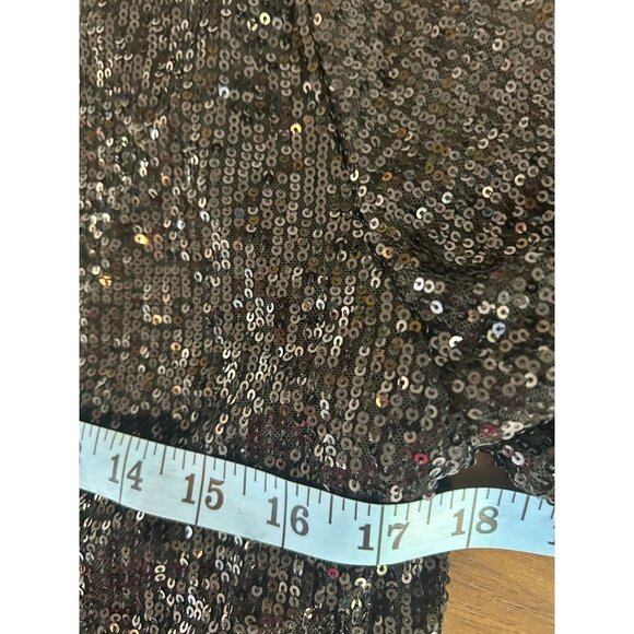 NWOT Cato Sparkly Black Women's S Top, Lined MSRP $49 - Picture 5 of 5